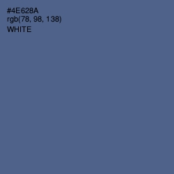 #4E628A - Bismark Color Image