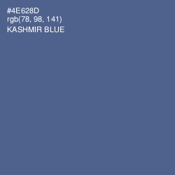 #4E628D - Kashmir Blue Color Image