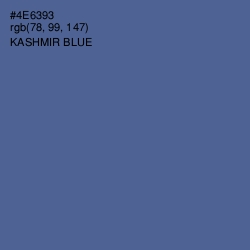 #4E6393 - Kashmir Blue Color Image