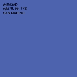 #4E63AD - San Marino Color Image