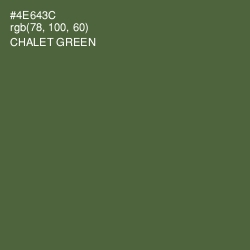 #4E643C - Chalet Green Color Image
