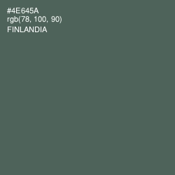 #4E645A - Finlandia Color Image