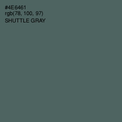 #4E6461 - Shuttle Gray Color Image