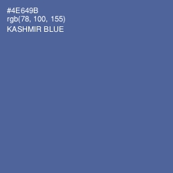 #4E649B - Kashmir Blue Color Image