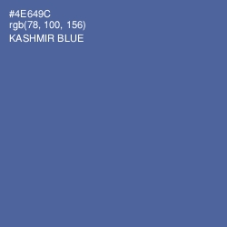 #4E649C - Kashmir Blue Color Image