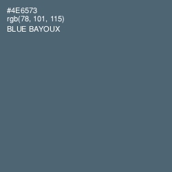 #4E6573 - Blue Bayoux Color Image