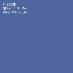 #4E659D - Kashmir Blue Color Image