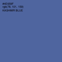 #4E659F - Kashmir Blue Color Image