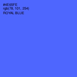 #4E65FE - Royal Blue Color Image