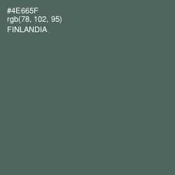 #4E665F - Finlandia Color Image