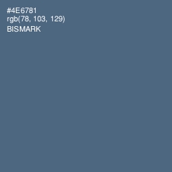 #4E6781 - Bismark Color Image