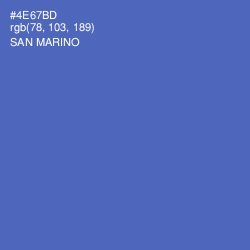 #4E67BD - San Marino Color Image