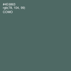 #4E6863 - Como Color Image