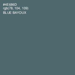 #4E686D - Blue Bayoux Color Image