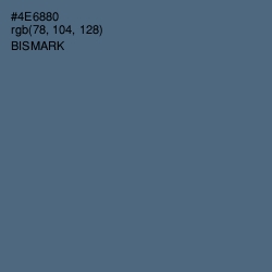 #4E6880 - Bismark Color Image