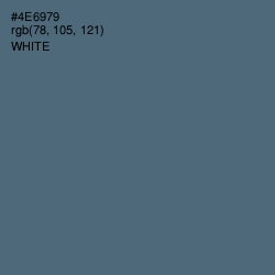 #4E6979 - Blue Bayoux Color Image