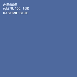 #4E699E - Kashmir Blue Color Image