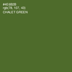 #4E6B2B - Chalet Green Color Image