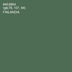 #4E6B54 - Finlandia Color Image