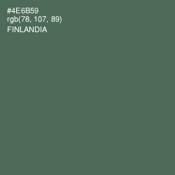 #4E6B59 - Finlandia Color Image