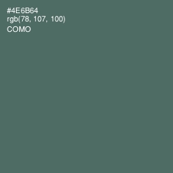 #4E6B64 - Como Color Image