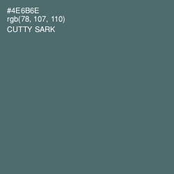 #4E6B6E - Cutty Sark Color Image