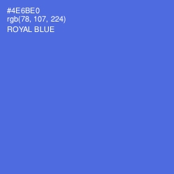 #4E6BE0 - Royal Blue Color Image