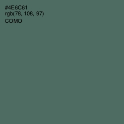 #4E6C61 - Como Color Image