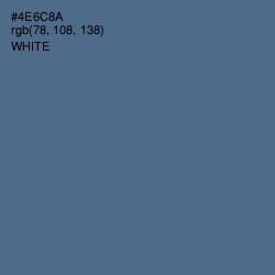 #4E6C8A - Bismark Color Image