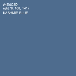 #4E6C8D - Kashmir Blue Color Image