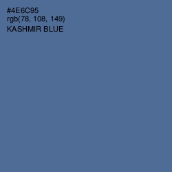 #4E6C95 - Kashmir Blue Color Image