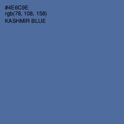 #4E6C9E - Kashmir Blue Color Image