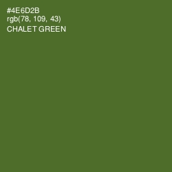 #4E6D2B - Chalet Green Color Image