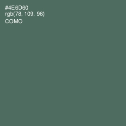 #4E6D60 - Como Color Image