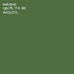 #4E6E42 - Axolotl Color Image