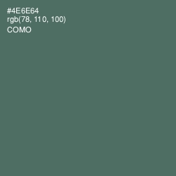 #4E6E64 - Como Color Image