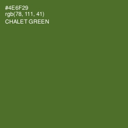 #4E6F29 - Chalet Green Color Image