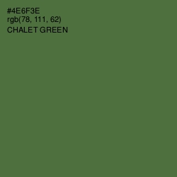 #4E6F3E - Chalet Green Color Image