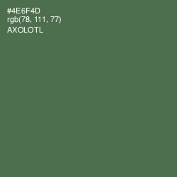 #4E6F4D - Axolotl Color Image