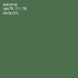 #4E6F4E - Axolotl Color Image