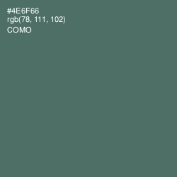 #4E6F66 - Como Color Image