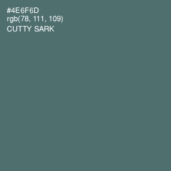#4E6F6D - Cutty Sark Color Image