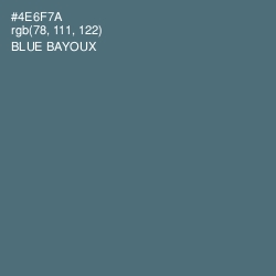 #4E6F7A - Blue Bayoux Color Image