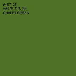 #4E7126 - Chalet Green Color Image