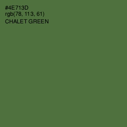 #4E713D - Chalet Green Color Image