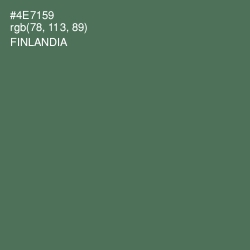 #4E7159 - Finlandia Color Image