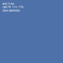 #4E71AA - San Marino Color Image