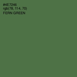 #4E7246 - Fern Green Color Image