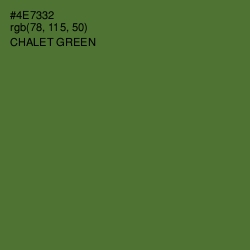 #4E7332 - Chalet Green Color Image