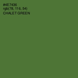 #4E7436 - Chalet Green Color Image